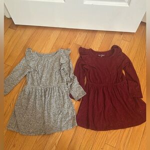 Cat and Jack Ruffle shoulder Sweater Dress (2)